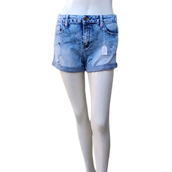 55503.Forever21 Bleached Jean Short Shorts Size 27 - Picture 2 of 5